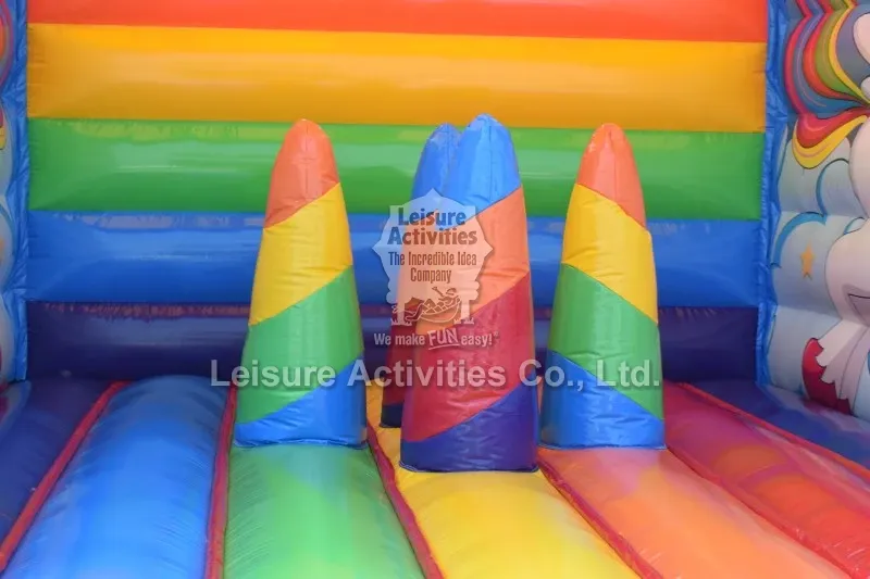 Super Inflatable Bouncy Castles Unicorn Rainbow